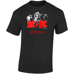 Acdc Rock Tour Concert Toronto  Retro Graphic Unisex Soft Cotton Black T Shirt