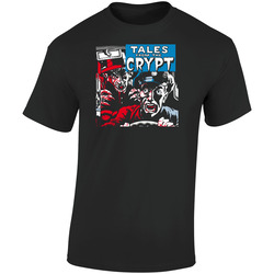 Tales From The Crypt Horror Classic  Retro Graphic Unisex Soft Cotton Black T Shirt