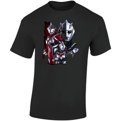 Ultraman Nexus Anime  Retro Graphic Unisex Soft Cotton Black T Shirt