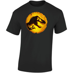 Jurassic World 3 Dominion 2022 New Movie Poster Dinosaur Skeleton Logo Life Found A Way  Retro Graphic Unisex Soft Cotton Black T Shirt