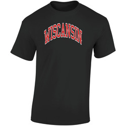 Wiscansin  Retro Graphic Unisex Soft Cotton Black T Shirt