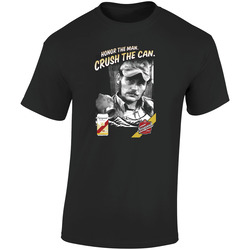Narragan  Retro Graphic Unisex Soft Cotton Black T Shirt