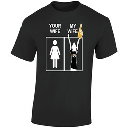 Nashville Predators Funny Sports Hockey Shirt Your Wife My Wife NHL Tee  Retro Graphic Unisex Soft Cotton Black T Shirt
