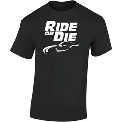Rideordieblack Retro Graphic Unisex Soft Cotton Black T Shirt
