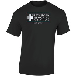 Grey Sloan Memorial - Black Retro Graphic Unisex Soft Cotton Black T Shirt