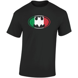 Italian Batman Retro Graphic Unisex Soft Cotton Black T Shirt