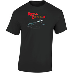 Royal Enfield Bullet Classic Retro Graphic Unisex Soft Cotton Black T Shirt