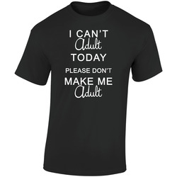 I Cant Adult Retro Graphic Unisex Soft Cotton Black T Shirt