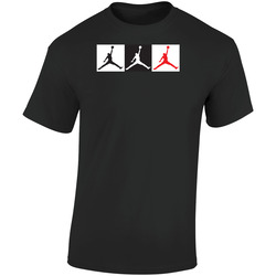 Jordan Style 3 Logo Retro Graphic Unisex Soft Cotton Black T Shirt