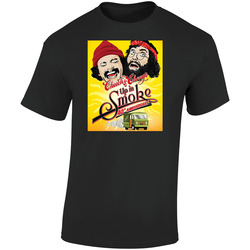 Cheech And Chong Up In Smoke 40th Anniversary Stoner Movie Retro Graphic Unisex Soft Cotton Black T Shirt