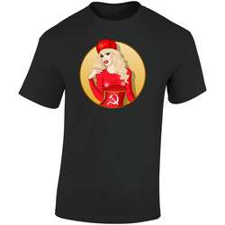 Katya Retro Graphic Unisex Soft Cotton Black T Shirt