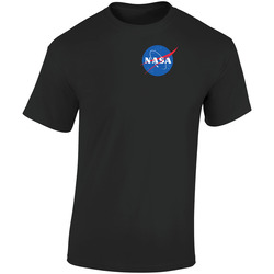 Nasa Tee Retro Graphic Unisex Soft Cotton Black T Shirt