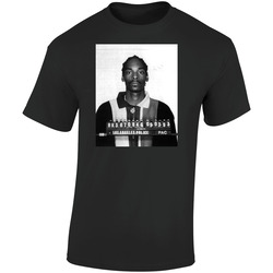 Snoop Dogg 1993 Mugshot Murder Arrest Lapd Retro Retro Graphic Unisex Soft Cotton Black T Shirt