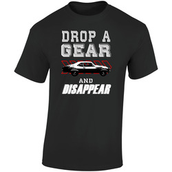 1969 Chevrolet Chevy Ii Nova Ss Drop A Gear And Disappear Car Enthusiasts Retro Graphic Unisex Soft Cotton Black T Shirt