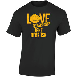 Jake Debrusk Boston Love Me Some Hockey Sports Athlete Fan Retro Graphic Unisex Soft Cotton Black T Shirt
