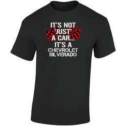 Chevrolet Silverado Not Just A Car Funny Car Lovers Retro Graphic Unisex Soft Cotton Black T Shirt