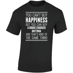 Buy A Dodge Charger Daytona Happiness Car Lover Retro Graphic Unisex Soft Cotton Black T Shirt