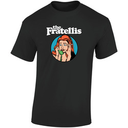 The Fratellis We Need Medicine Black Retro Graphic Unisex Soft Cotton Black T Shirt