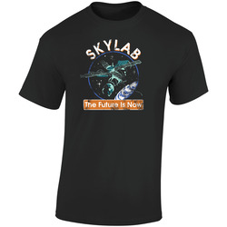 Skylab Retro Graphic Unisex Soft Cotton Black T Shirt