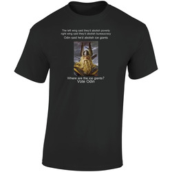 Vote Odin Retro Graphic Unisex Soft Cotton Black T Shirt