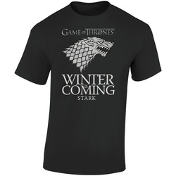 New Game Of Thrones Stark Direwolf Sigil Logo Standard Black Retro Graphic Unisex Soft Cotton Black T Shirt