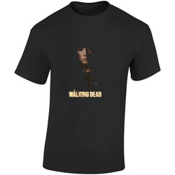 Carl Walking Retro Graphic Unisex Soft Cotton Black T Shirt
