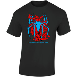 Spidermanfoamblck Retro Graphic Unisex Soft Cotton Black T Shirt