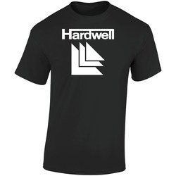 Hardwell Loogos 3 Black Retro Graphic Unisex Soft Cotton Black T Shirt