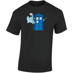 Hello - Dr.who Retro Graphic Unisex Soft Cotton Black T Shirt