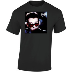 Trust 80s Album Cover Elvis Costello Retro Graphic Unisex Soft Cotton Black T Shirt