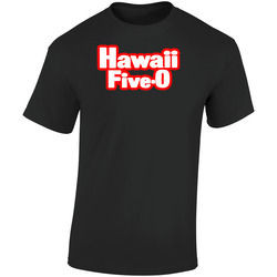 Hawaii 5 O Classic Tv Show Retro Graphic Unisex Soft Cotton Black T Shirt