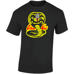 Karate Kid Cobra Kai Movie Retro Graphic Unisex Soft Cotton Black T Shirt