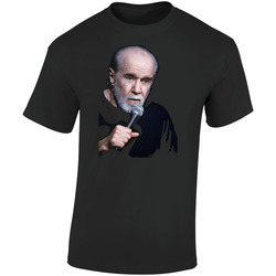 George Carlin Tribute Comedian Retro Graphic Unisex Soft Cotton Black T Shirt