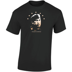 President Hugo Chavez Venezuela  (2).jpg Retro Graphic Unisex Soft Cotton Black T Shirt