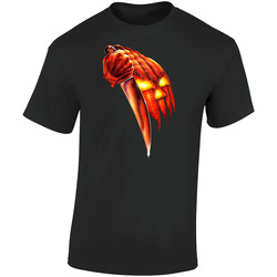 Michael Myers Halloween Pumpkin Head Horror Retro Retro Graphic Unisex Soft Cotton Black T Shirt