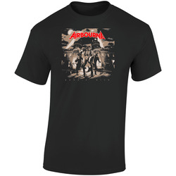 Airbourne Rock Metal Australia Aussie Retro Graphic Unisex Soft Cotton Black T Shirt