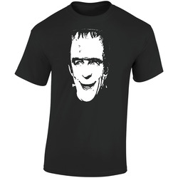 Munsters Funny Herman Tv Vintage Retro Graphic Unisex Soft Cotton Black T Shirt