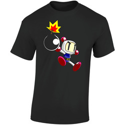Bomberman Video Game Retro Graphic Unisex Soft Cotton Black T Shirt