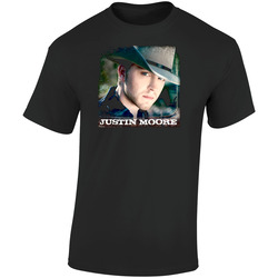 Justin Moore Country Small Town Usa Retro Graphic Unisex Soft Cotton Black T Shirt
