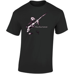 Roy Buchanan Guitarists Retro Graphic Unisex Soft Cotton Black T Shirt