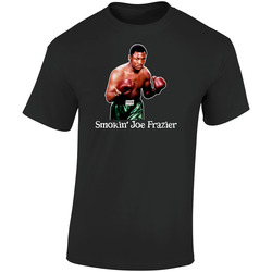 Joe Frazier Boxing Legend Retro Graphic Unisex Soft Cotton Black T Shirt