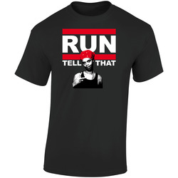 Run Tell That Antoine You Tube Funny Joke Dmc Retro Graphic Unisex Soft Cotton Black T Shirt