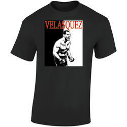 Cain Velasquez Mexico Fighter Champ Cool Retro Graphic Unisex Soft Cotton Black T Shirt
