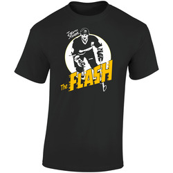 Teemu Finnish Flash Selanne Hockey Player Retro Graphic Unisex Soft Cotton Black T Shirt