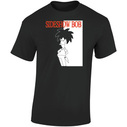 Sideshow Bob Cartoon Funny Retro Graphic Unisex Soft Cotton Black T Shirt