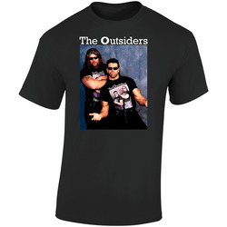 The Outsiders Scott Hall Kevin Nash Retro Graphic Unisex Soft Cotton Black T Shirt
