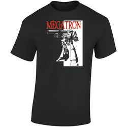 Megatron Robot Cartoon Retro Graphic Unisex Soft Cotton Black T Shirt