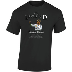 Sergio Ramos Spain Legend Soccer Futbol Retro Graphic Unisex Soft Cotton Black T Shirt