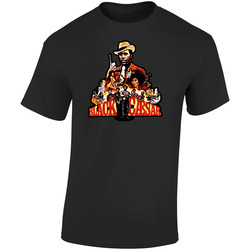 Black Ceasar Fred Williamson Retro Graphic Unisex Soft Cotton Black T Shirt