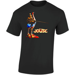 Joust Video Game Retro 80s Retro Graphic Unisex Soft Cotton Black T Shirt